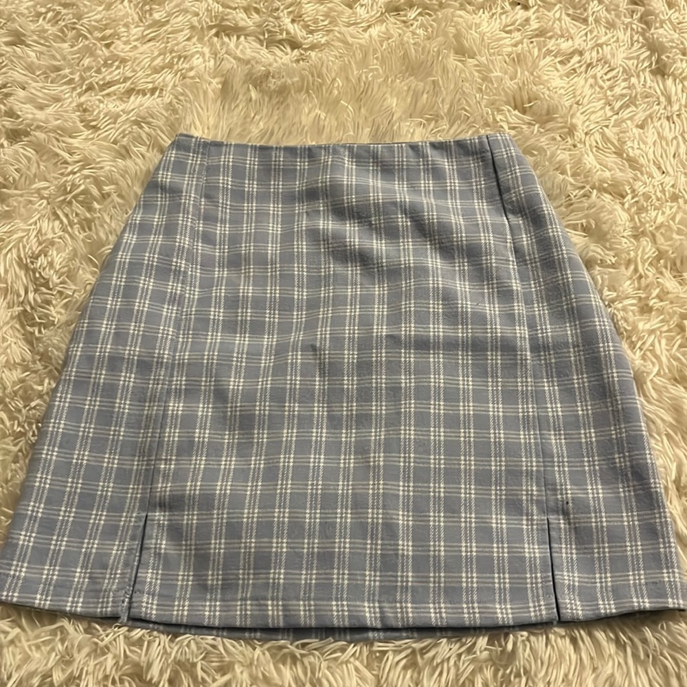 John Galt, brandy Melville, blue/white skirt